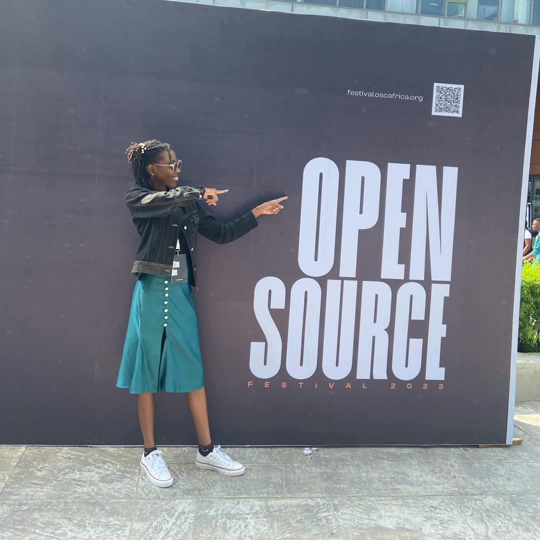 Timonwa at the Open Source Festival (OSCAFest) 2023